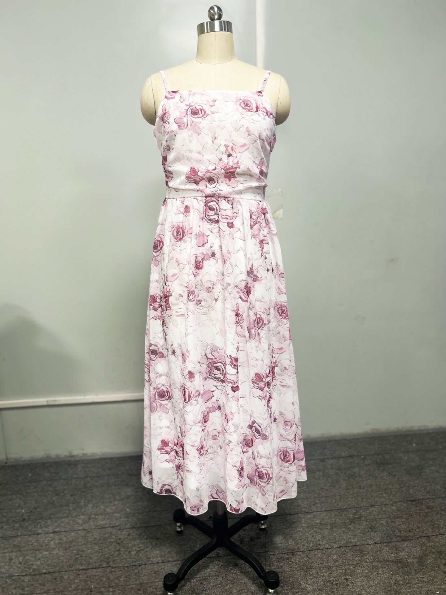 Chic Off-Shoulder Dress With 3D Floral Design