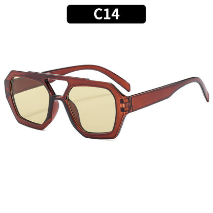 Trendy Pilot Sunglasses with UV400 Protection