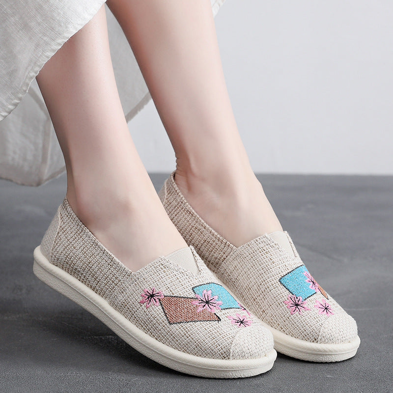 Women'S Canvas Shoes Breathable And Lightweight New Old Cloth Shoes