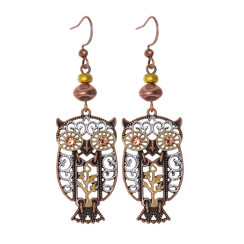 Vintage Bohemian Tassel Earrings with Hollow Design