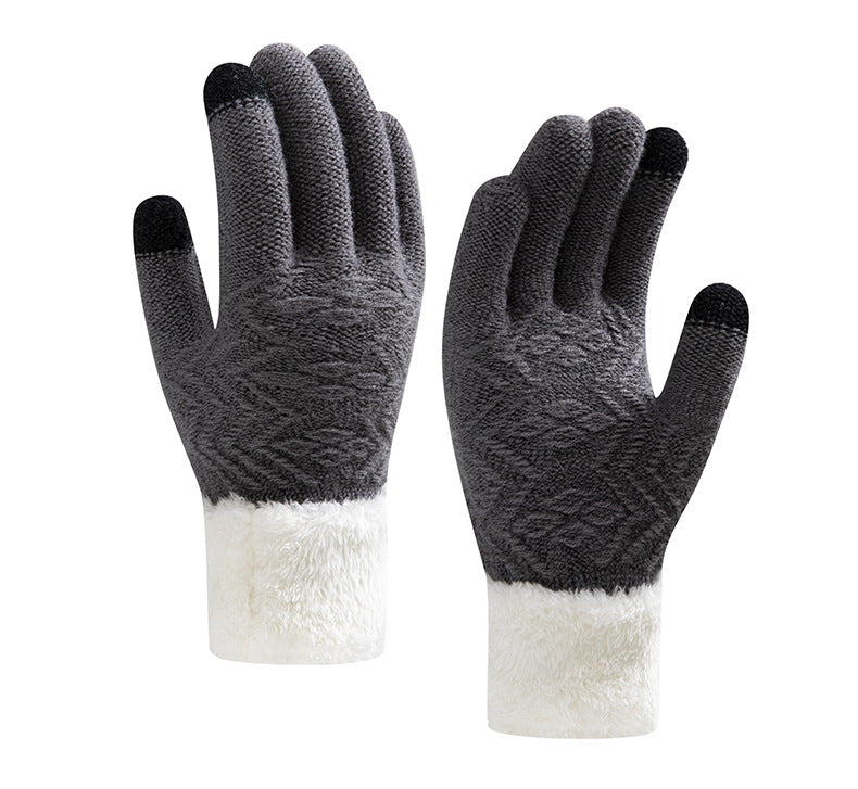 Winter Warm Knitted Touchscreen Gloves for Women
