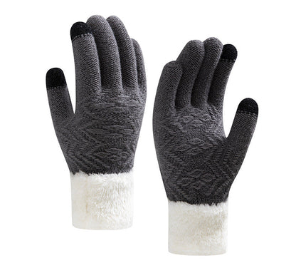 Winter Warm Knitted Touchscreen Gloves for Women
