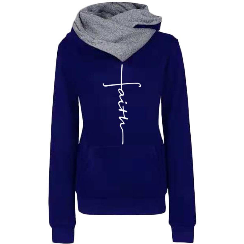 Lapel Pattern Embroidered Hooded Personalized Sweater Bottoming Shirt