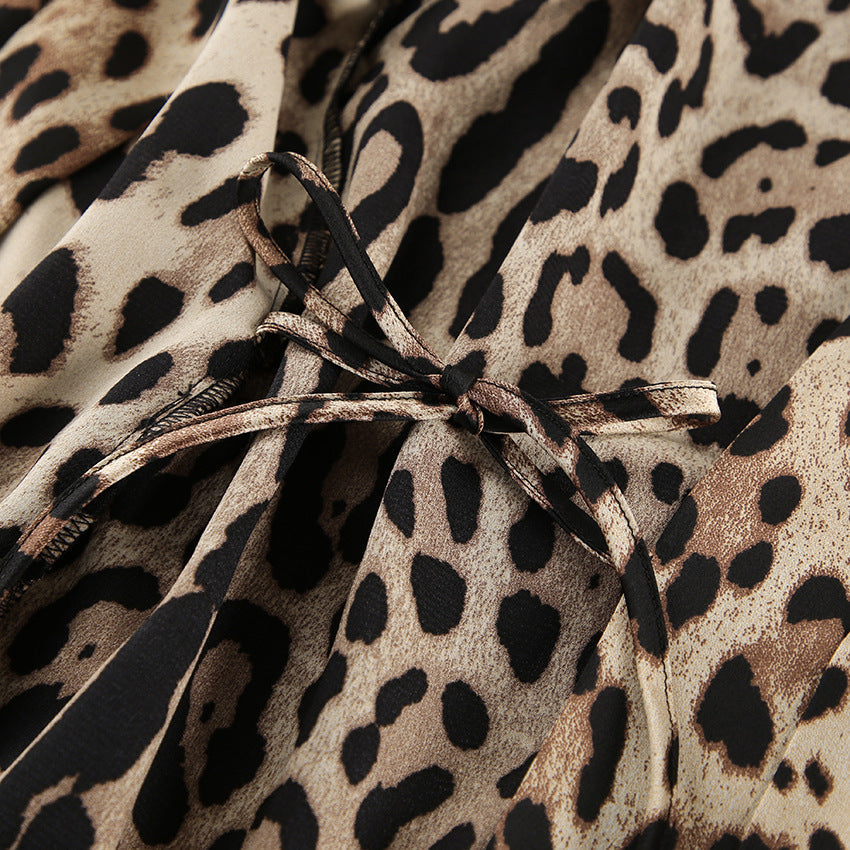 Leopard Print Loose Homewear Sets