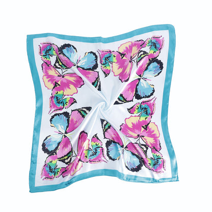 Scarvii - Butterfly Pattern Silk-like Scarf