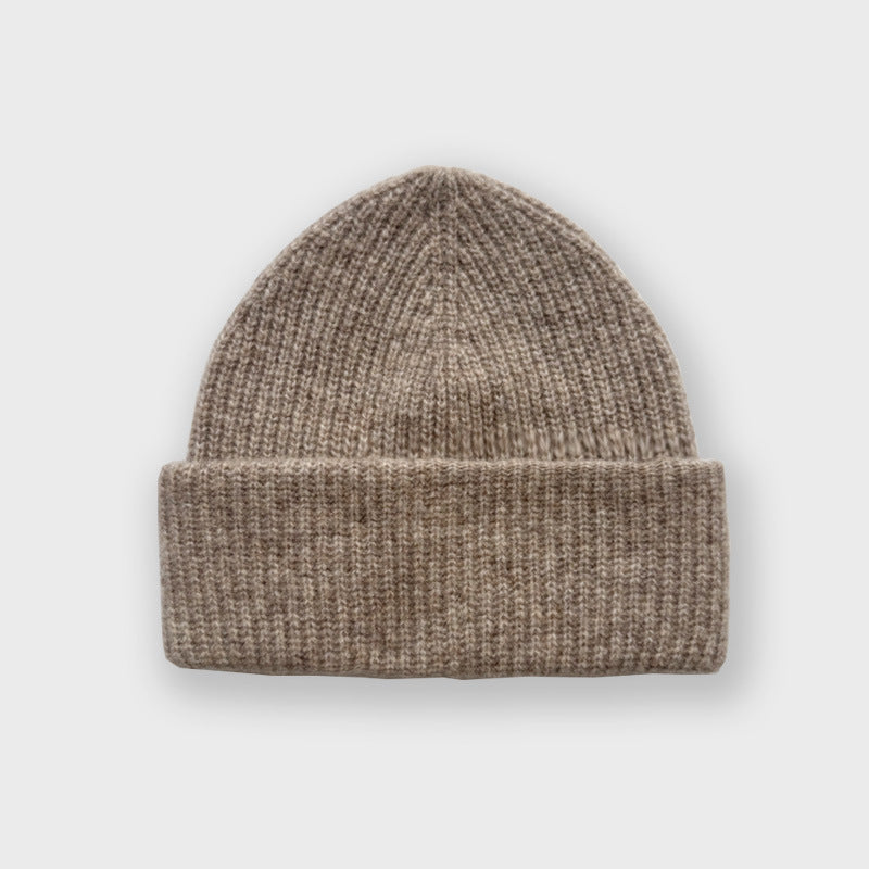 Classic Chic Alpaca Wool Blend Knitted Beanie for Women