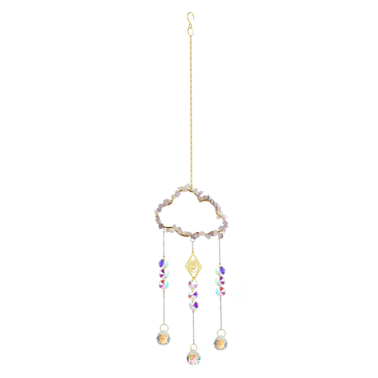 Cloud Stone Cross Crystal Home Hangings