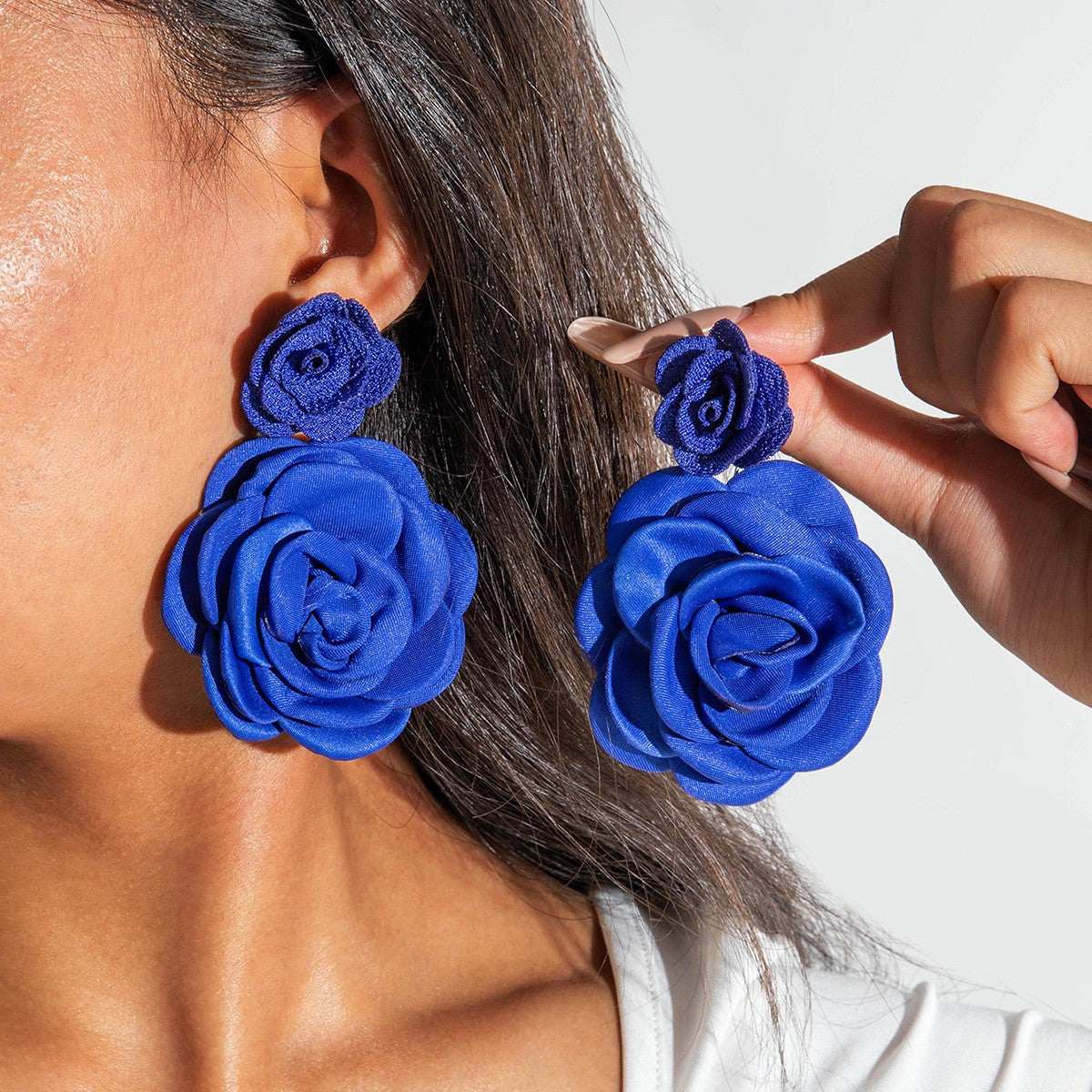 Colorful Butterfly Earrings Floral Design Acrylic Sweet Style