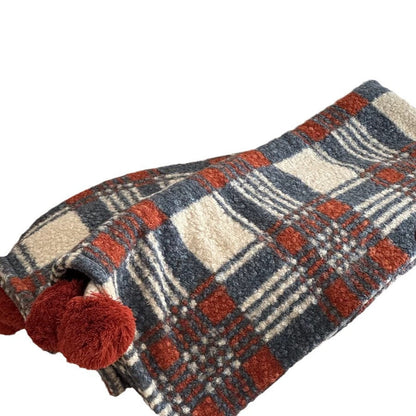 Vintage Plaid Soft Thicken Warm Blanket