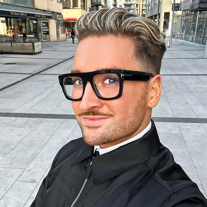 Trendy Large Frame Anti-Blue Light Glasses for Men and Women