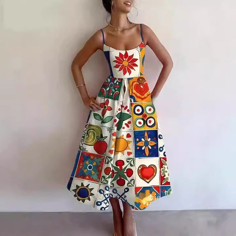 Elegant Floral Maxi Dress for Women