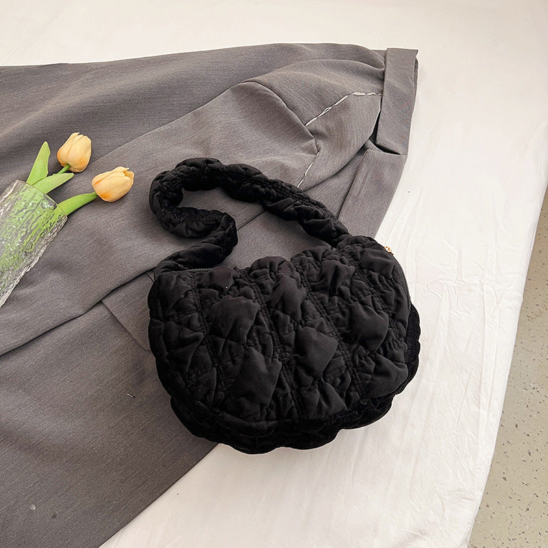 Trendy Velvet Cloud Bag Small Shoulder Bag