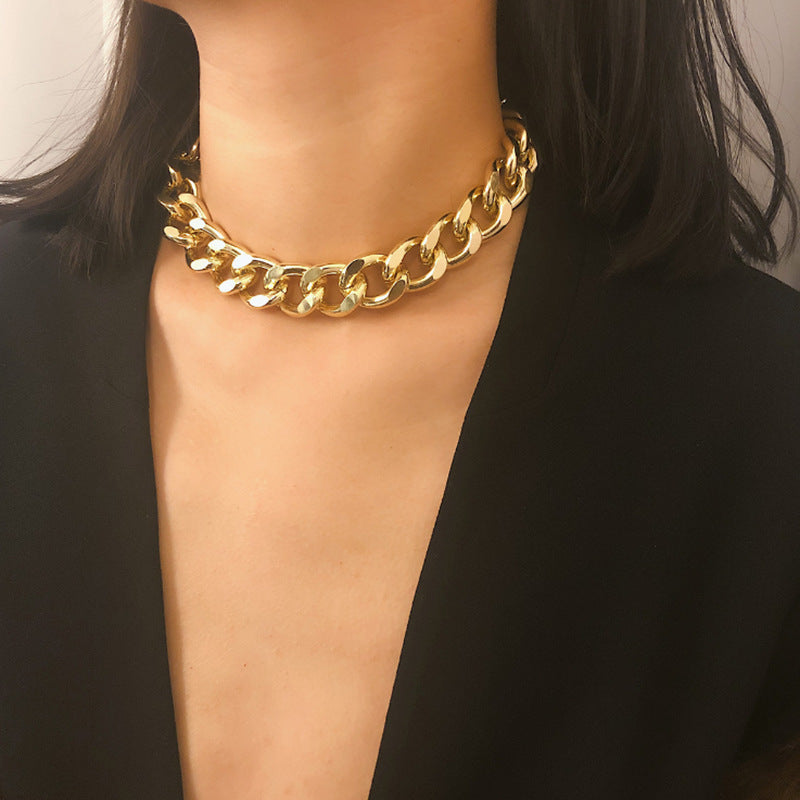 Trendy Minimalist Metal Chain Necklace For Women