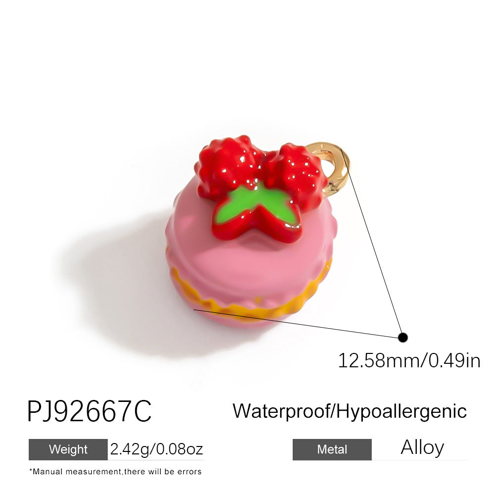 Alloy DIY Cartoon Car Pendant Droplet Decor