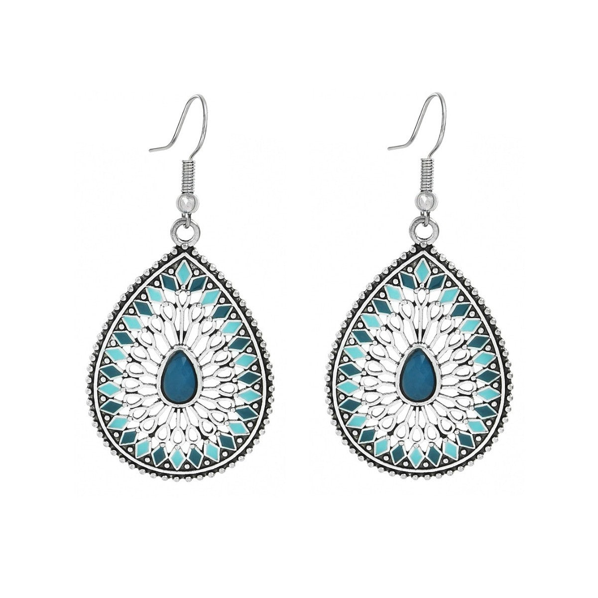 Trendy European & American Long Geometric Drop Earrings