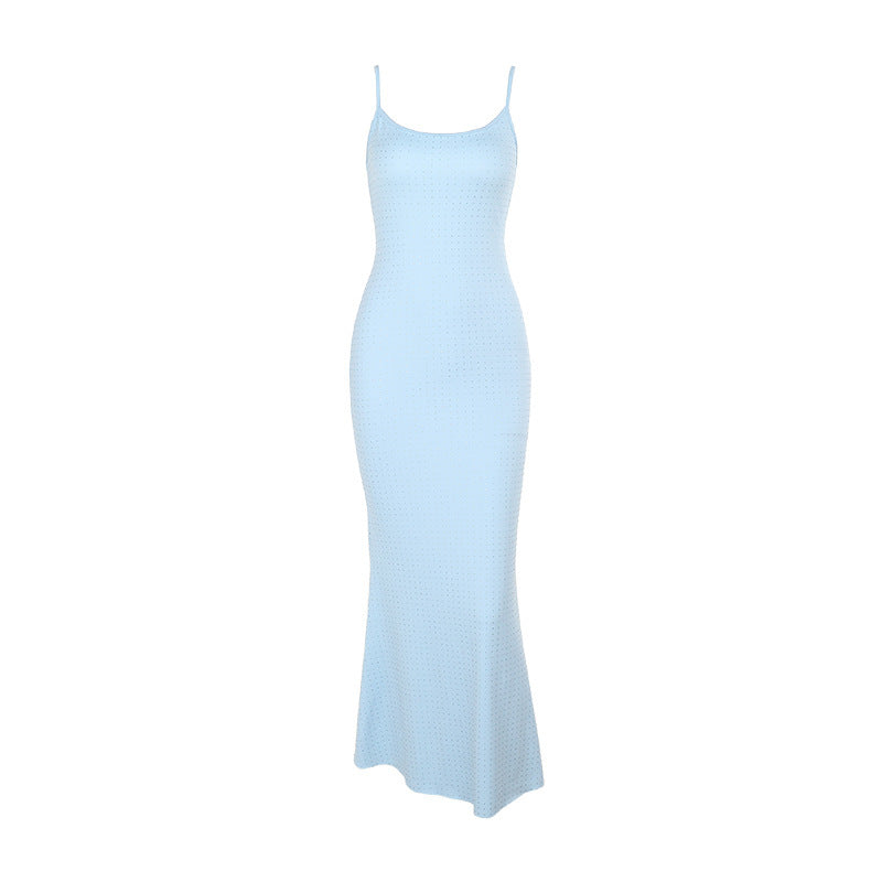 Elegant V-Neck Rhinestone Bodycon Dress