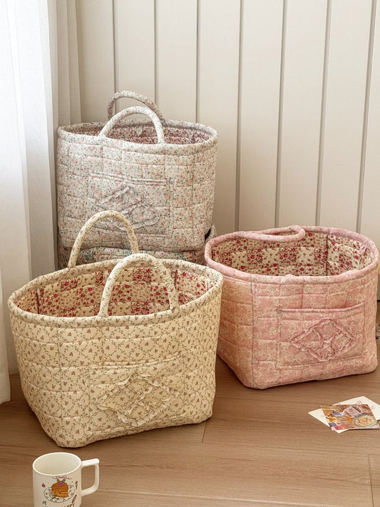 Floral Storage Basket Lightweight Collapsible Storage Box