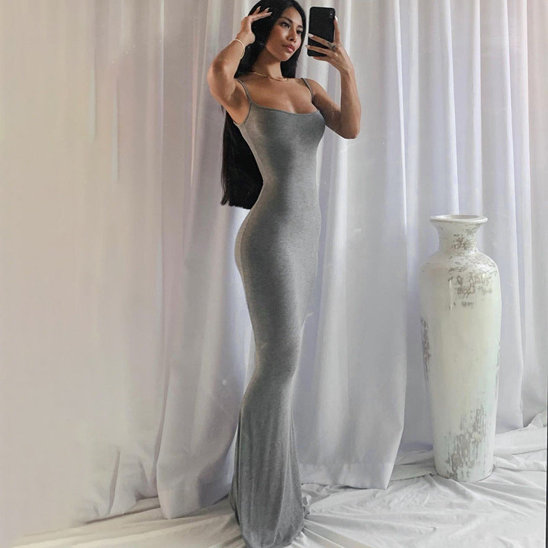 Casual Sleeveless High-Waisted Maxi Dress