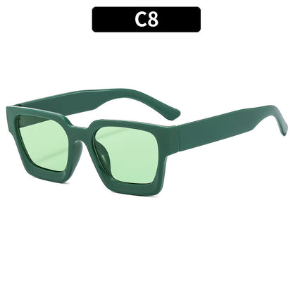 Trendy Square Multi-Color UV400 Sunglasses
