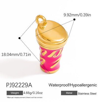 Stainless Steel DIY Jewelry Accessories Cute Charm Pendant