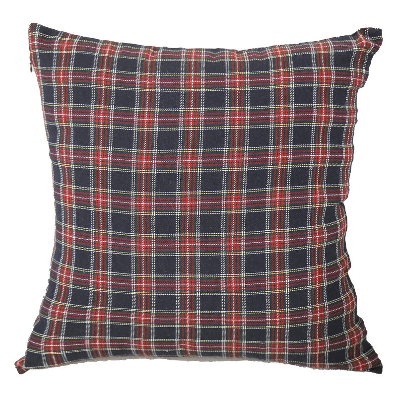 Vintage Christmas Plaid Throw Pillow Covers
