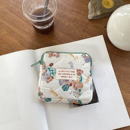 Cute Portable Makeup Bag Zip Pouch Organizer