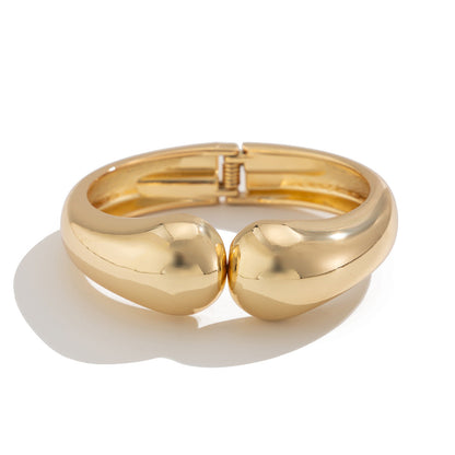 Geometric Hollow Double Waterdrop Bracelets Set Zinc Alloy Fashion