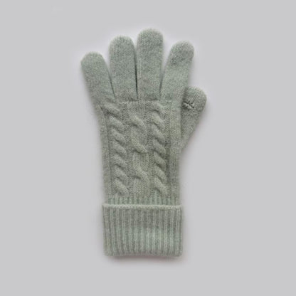 Chunky Knit Touchscreen Gloves Warm Winter Fashion