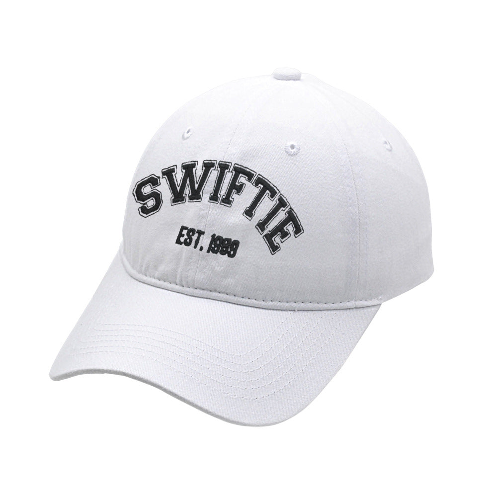 Letter Enbroidered Washed Simple Baseball Caps