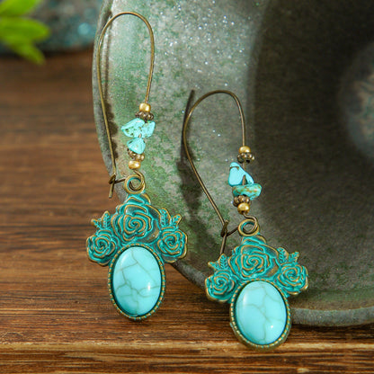 Bohemian Geometric Metal Earrings for Women