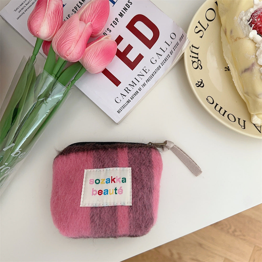 Cosbai - Mini Plush Makeup Bag