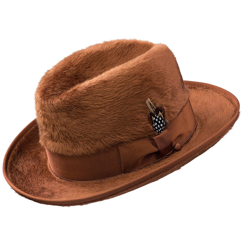 Trendy Retro Wool Felt Fedora Hat for Men and Women