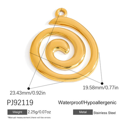 Stainless Steel Ocean-Themed DIY Flower Pendant Jewelry