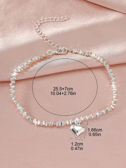 Simple Glitter Double Anklet