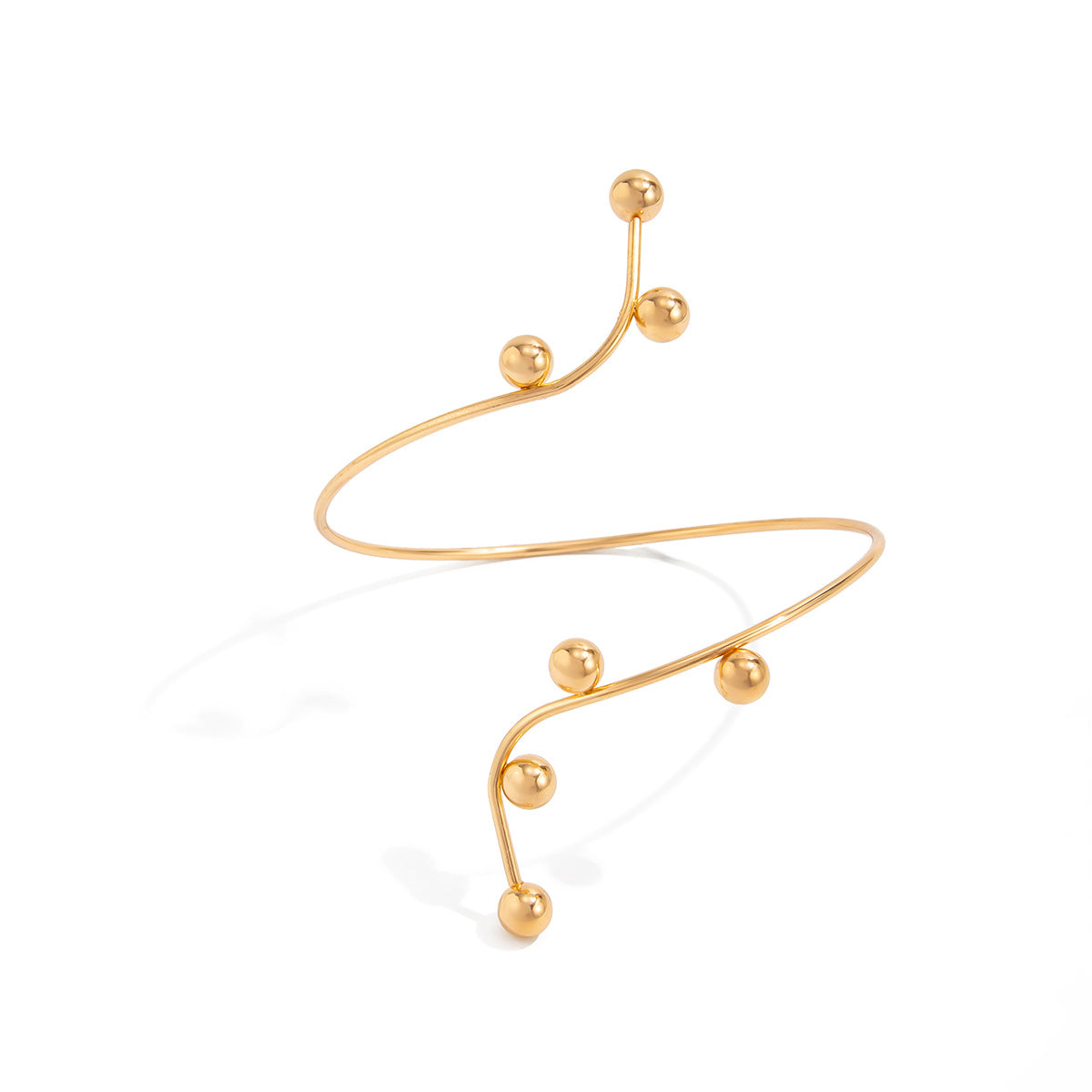 Lava-Inspired Open Arm Chain Fashion Bracelet For Women