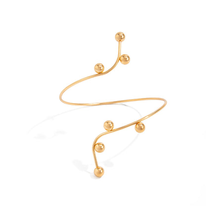 Lava-Inspired Open Arm Chain Fashion Bracelet For Women