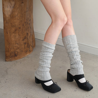 Knitted Wool Blend Sock Sleeves Casual Warm Calf Covers