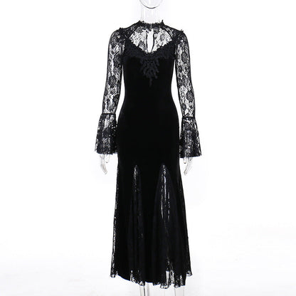 Summer New Elegance Sheer Slim Fit Long Dress