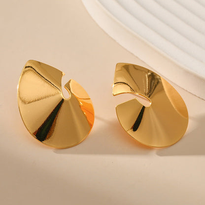 Simple Irregular Drop Stud Earrings