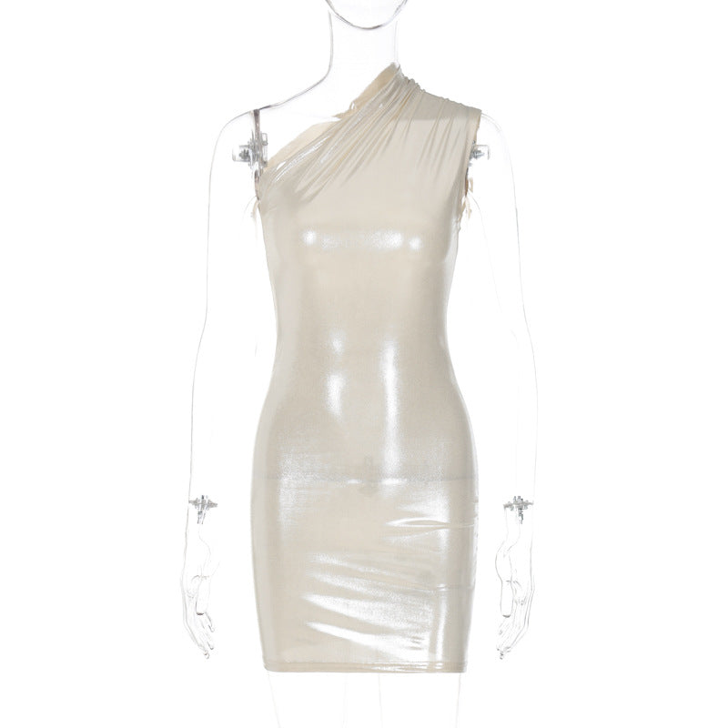 Elegant Sleeveless Bodycon Dress in Solid Colors