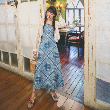 New National Style Personality Retro Hollowed Out Carved Oil Drop Exaggerated Earrings