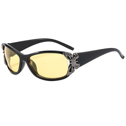 Fashionable Oversized Rectangle Sunglasses - UV400 Protection