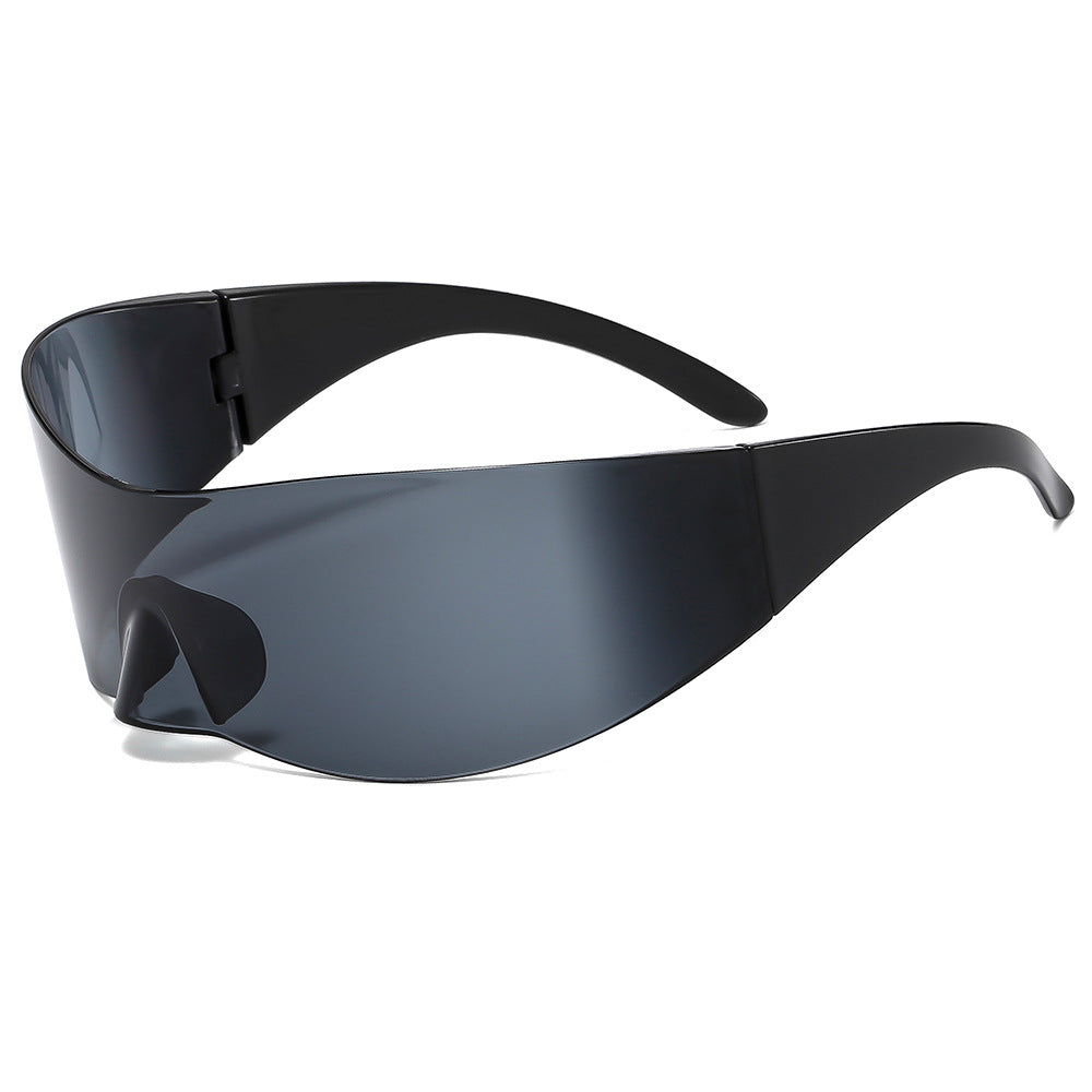 Trendy Y2K Futuristic Unframed Sunglasses Stylish Outdoor Shades