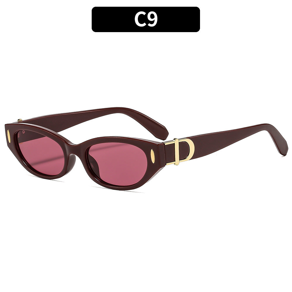 Trendy Retro Cat Eye Sunglasses UV400 Protection