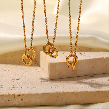 Loop Pendant Simple Elegant Necklace