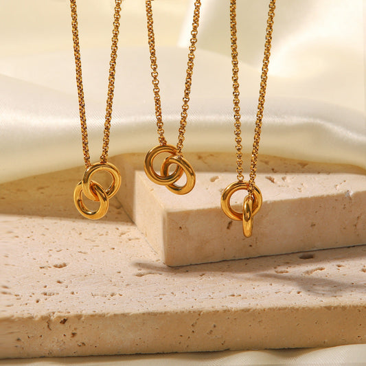 Loop Pendant Simple Elegant Necklace