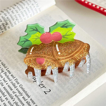 Cute Christmas Tree Geometric Hair Claw