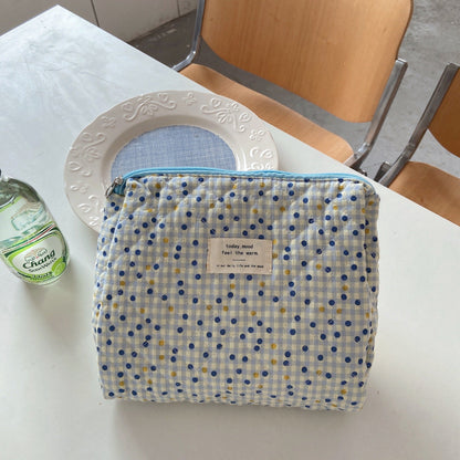Cosbai - Floral Storage Purse Cosmetic Bag