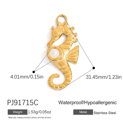 Bohemian Style Stainless Steel Beach Pendant Necklace