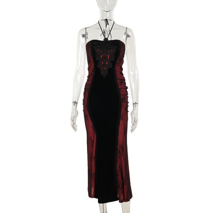 Color-Block Mermaid Hem Dress For Women